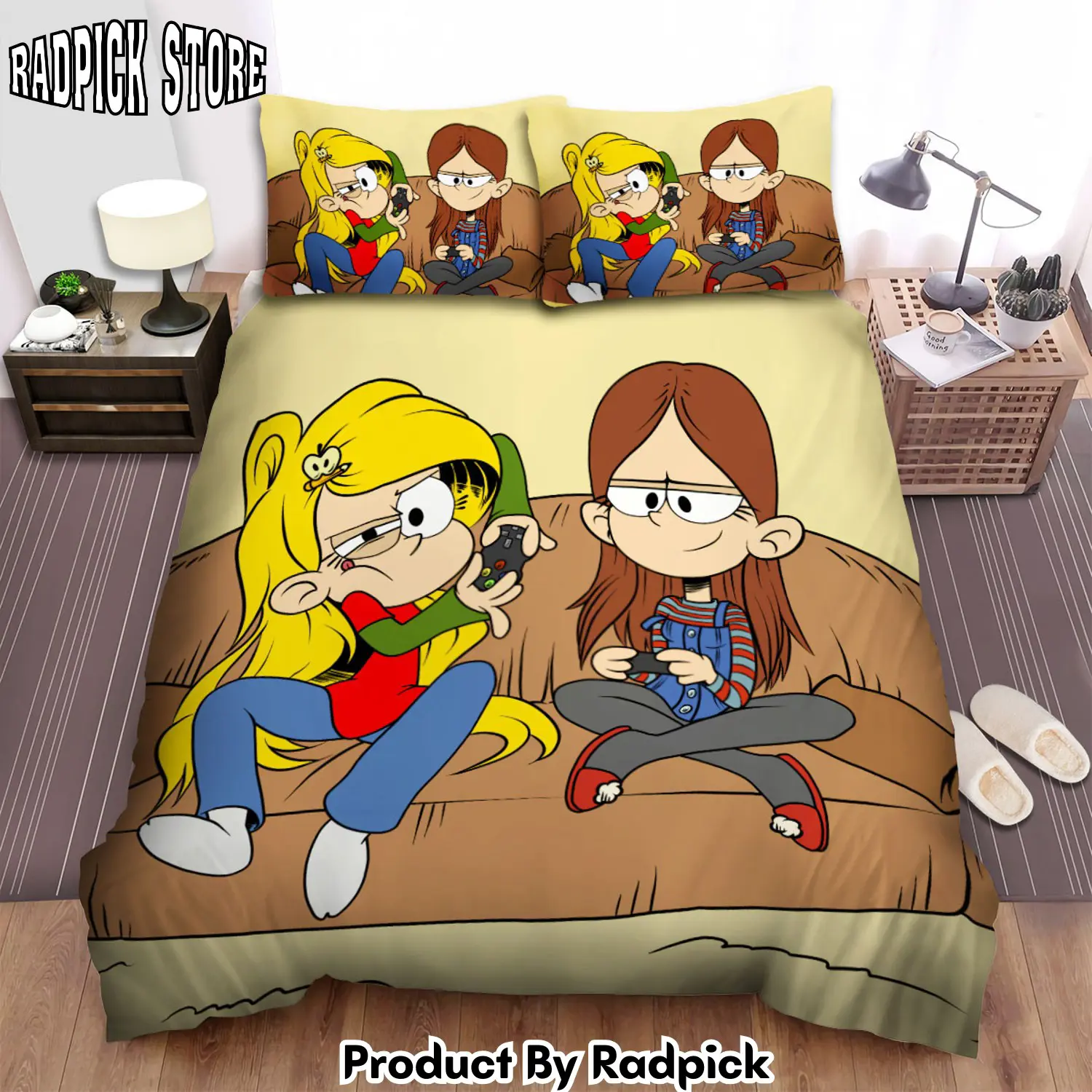 Radpick the loud house playing games bed sheets spread duvet cover bedding sets rp3271079